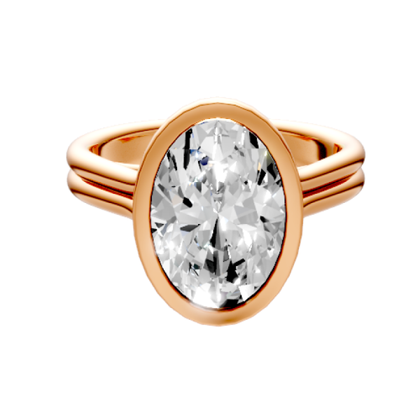 oval-14k rose gold|oval-18k rose gold