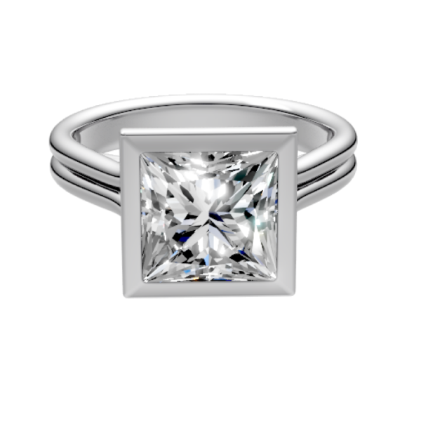 princess-14k white gold|princess-18k white gold| princess-platinum