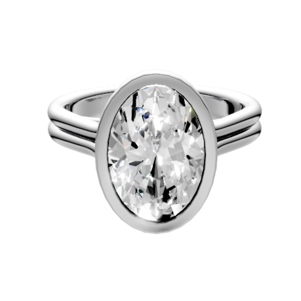 oval-14k white gold|oval-18k white gold| oval-platinum