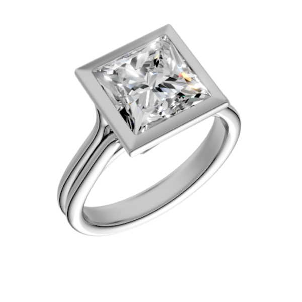 princess-14k white gold|princess-18k white gold| princess-platinum