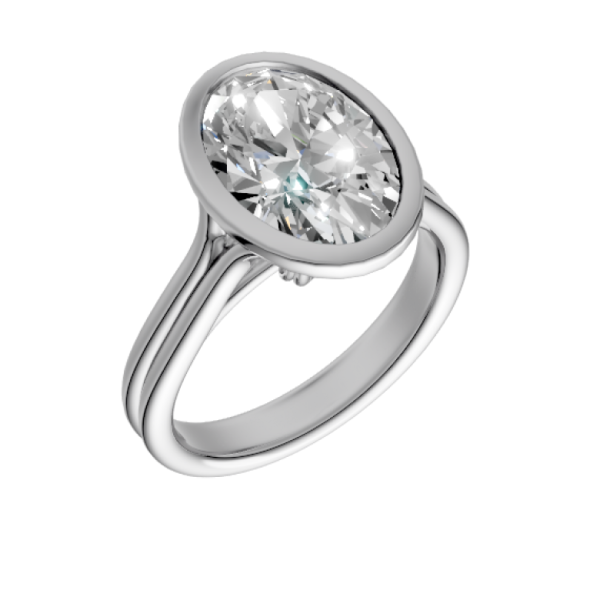 oval-14k white gold|oval-18k white gold| oval-platinum
