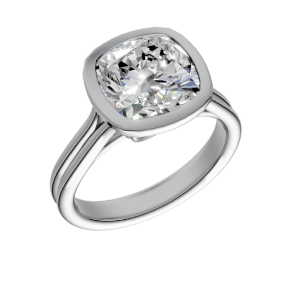 cushion-14k white gold|cushion-18k white gold| cushion-platinum