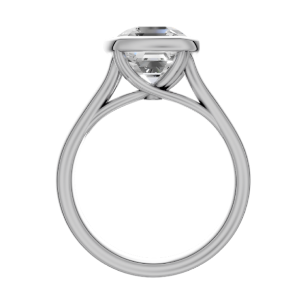asscher-14k white gold|asscher-18k white gold| asscher-platinum