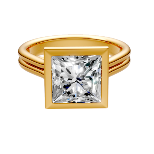 princess-14k yellow gold|princess-18k yellow gold