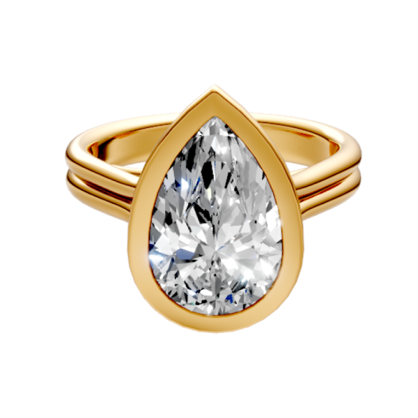 pear-14k yellow gold|pear-18k yellow gold