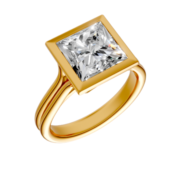 princess-14k yellow gold|princess-18k yellow gold
