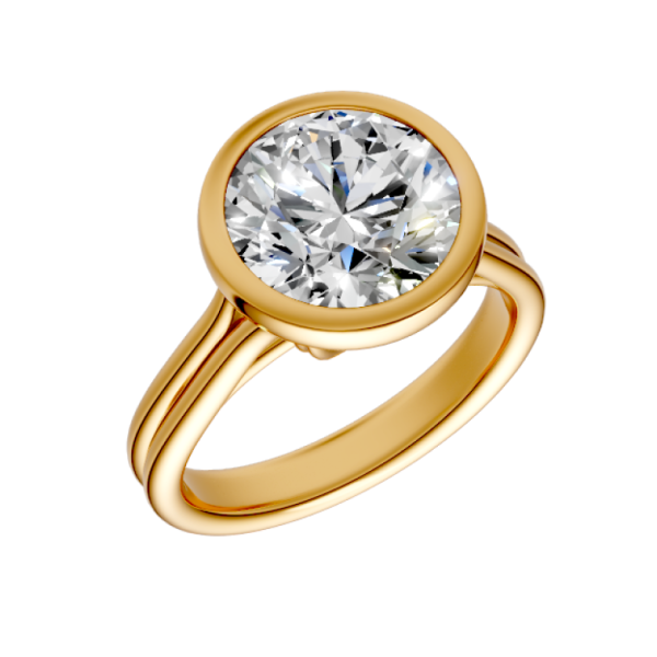 round-14k yellow gold|round-18k yellow gold