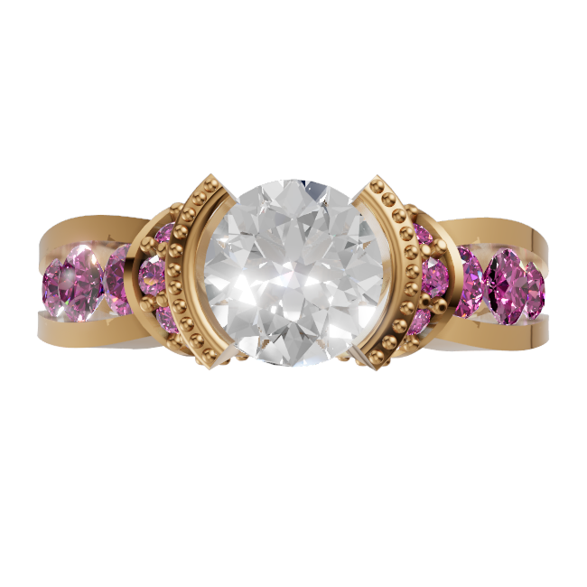 round-14k yellow gold|round-18k yellow gold