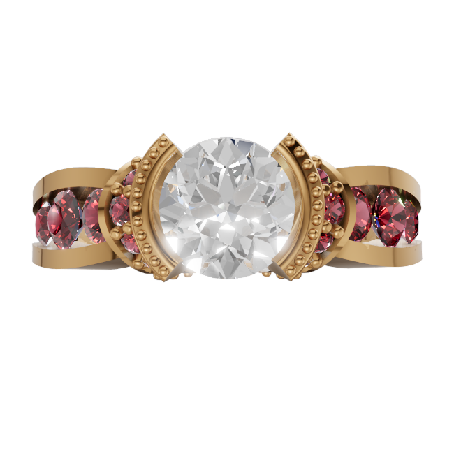 round-14k yellow gold|round-18k yellow gold