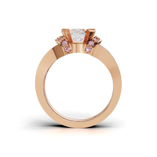 round-14k rose gold|round-18k rose gold
