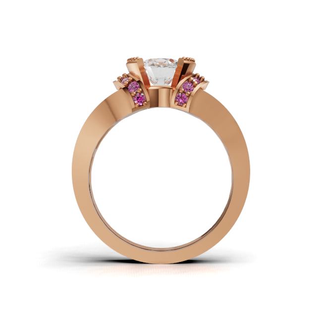 round-14k rose gold|round-18k rose gold