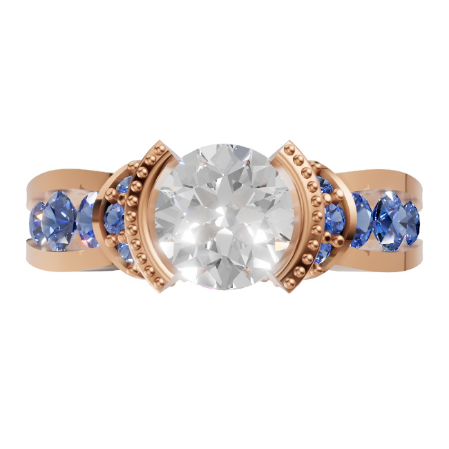 round-14k rose gold|round-18k rose gold
