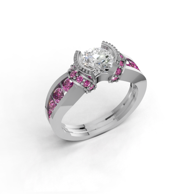 round-14k white gold|round-18k white gold|round-platinum