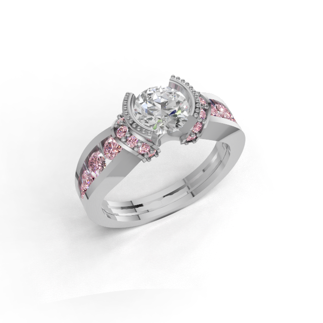 round-14k white gold|round-18k white gold|round-platinum