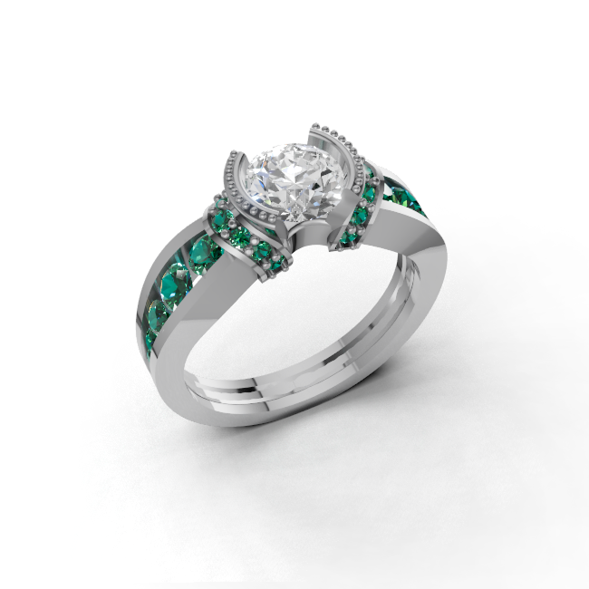 round-14k white gold|round-18k white gold|round-platinum