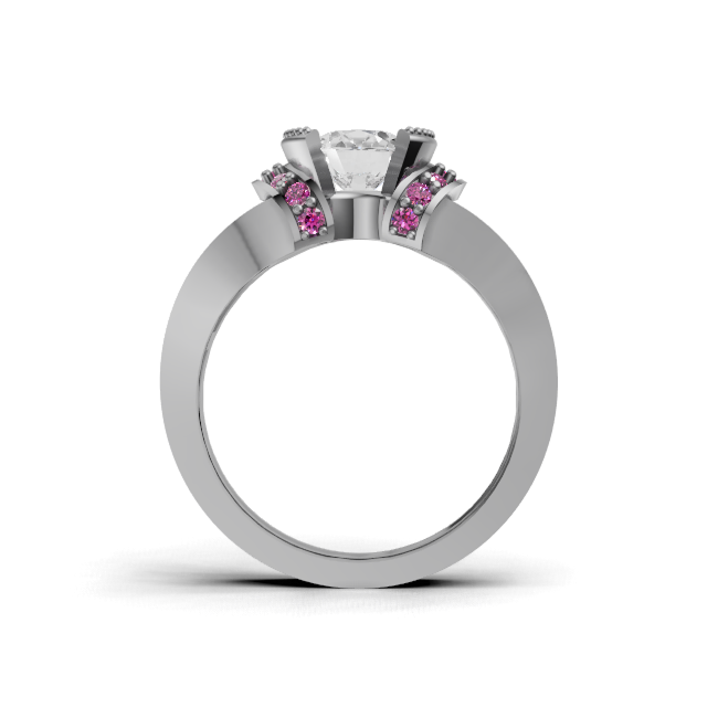 round-14k white gold|round-18k white gold|round-platinum