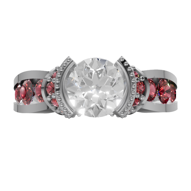 round-14k white gold|round-18k white gold|round-platinum
