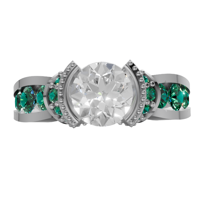 round-14k white gold|round-18k white gold|round-platinum