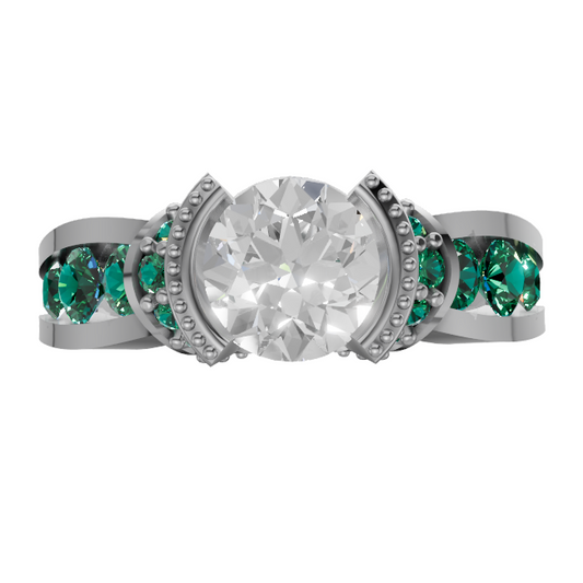 round-14k white gold|round-18k white gold|round-platinum