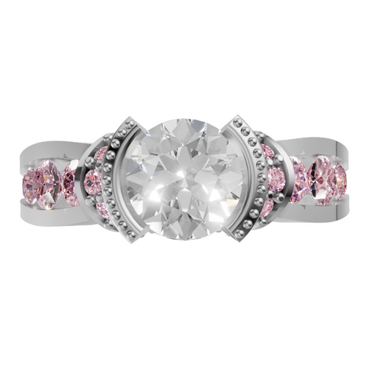 round-14k white gold|round-18k white gold|round-platinum
