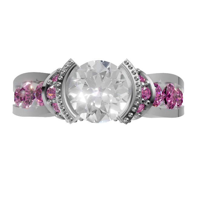round-14k white gold|round-18k white gold|round-platinum