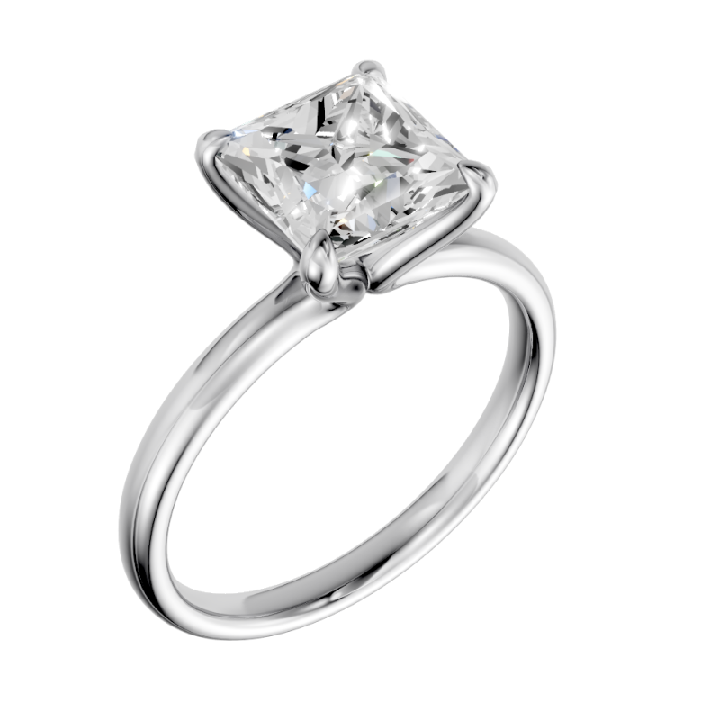 princess-14k white gold|princess-18k white gold| princess-platinum
