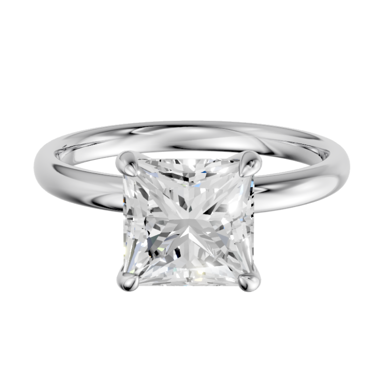 princess-14k white gold|princess-18k white gold| princess-platinum