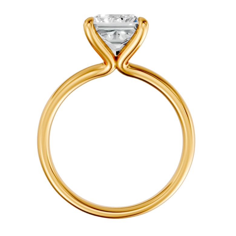 princess-14k yellow gold|princess-18k yellow gold