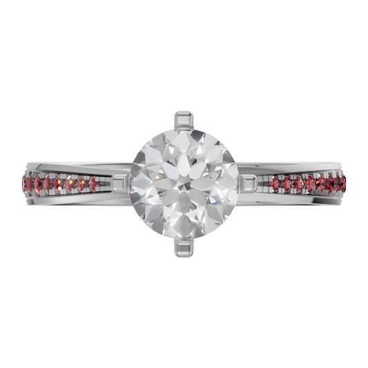 round-14k white gold|round-18k white gold|round-platinum
