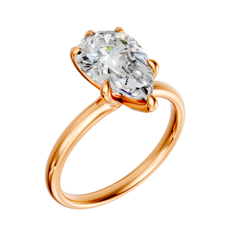 pear-14k rose gold|pear-18k rose gold