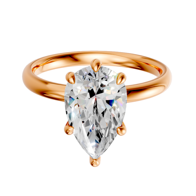 pear-14k rose gold|pear-18k rose gold