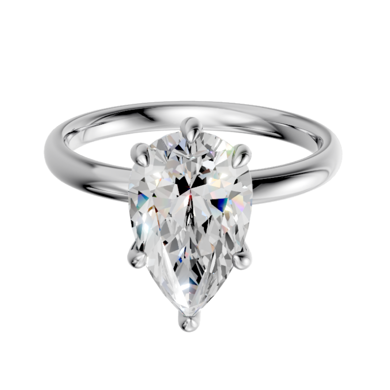 pear-14k white gold|pear-18k white gold| pear-platinum