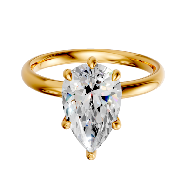 pear-14k yellow gold|pear-18k yellow gold