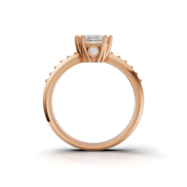emerald-14k rose gold|emerald-18k rose gold