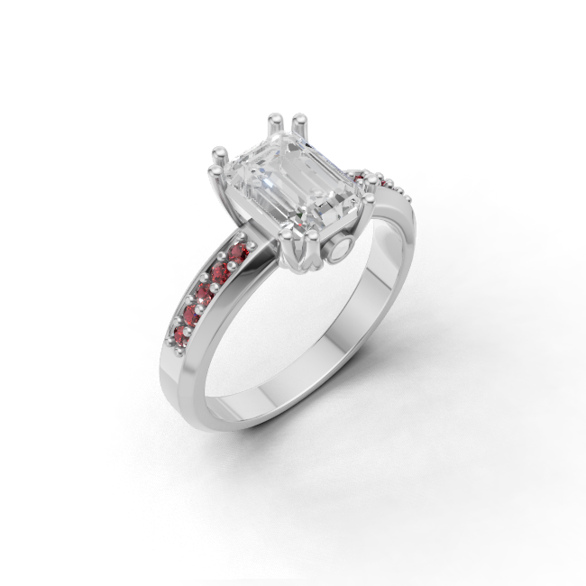 emerald-14k white gold|emerald-18k white gold|emerald-platinum
