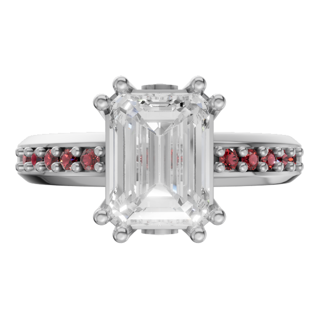 emerald-14k white gold|emerald-18k white gold|emerald-platinum