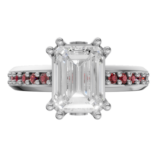 emerald-14k white gold|emerald-18k white gold|emerald-platinum