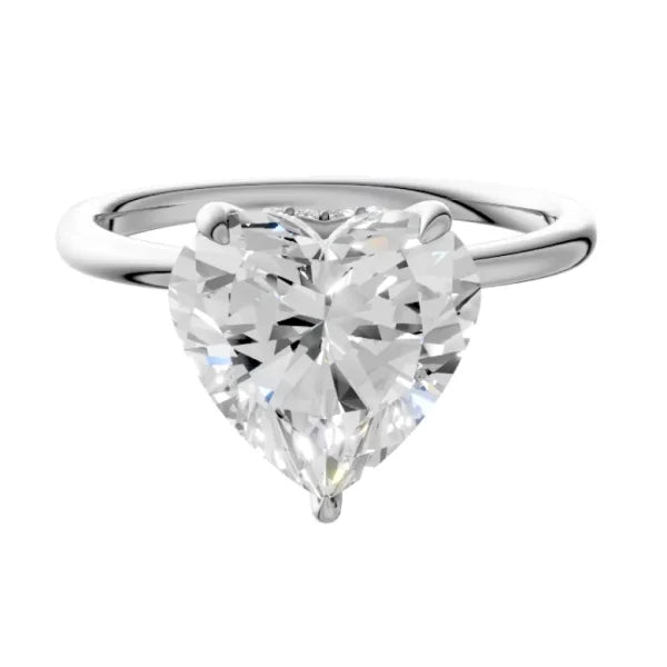 heart-14k white gold|heart-18k white gold| heart-platinum