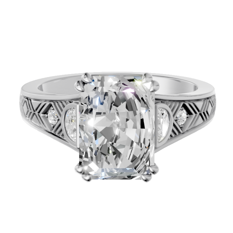emerald-14k white gold|emerald-18k white gold| emerald-platinum