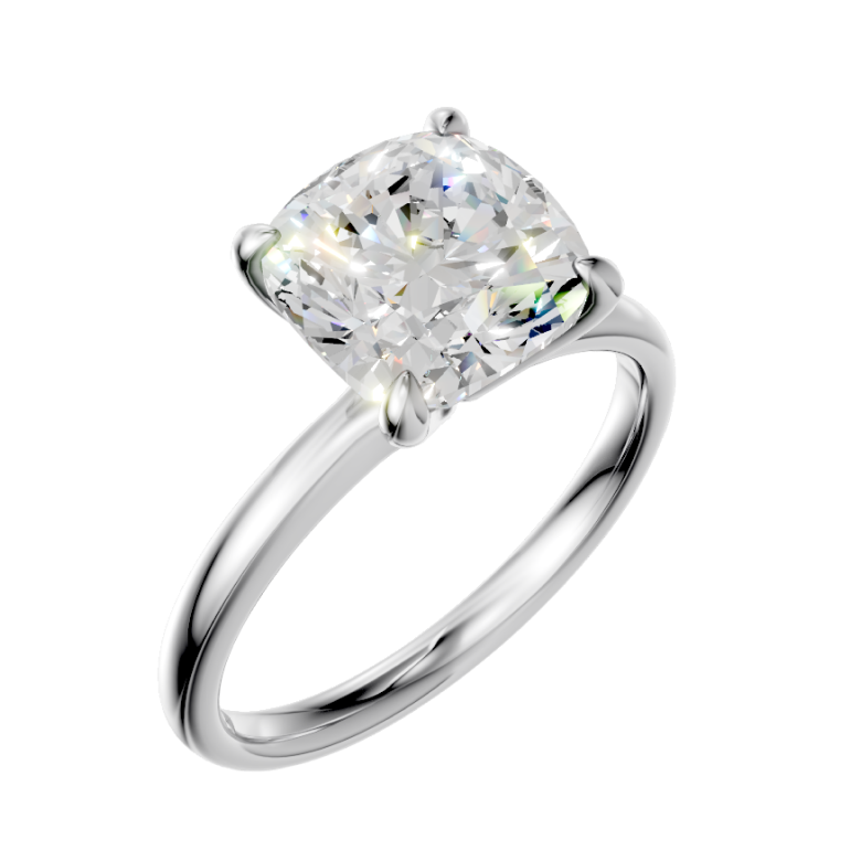 cushion-14k white gold|cushion-18k white gold| cushion-platinum