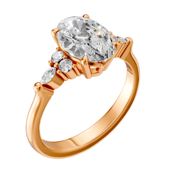 oval-14k rose gold|oval-18k rose gold