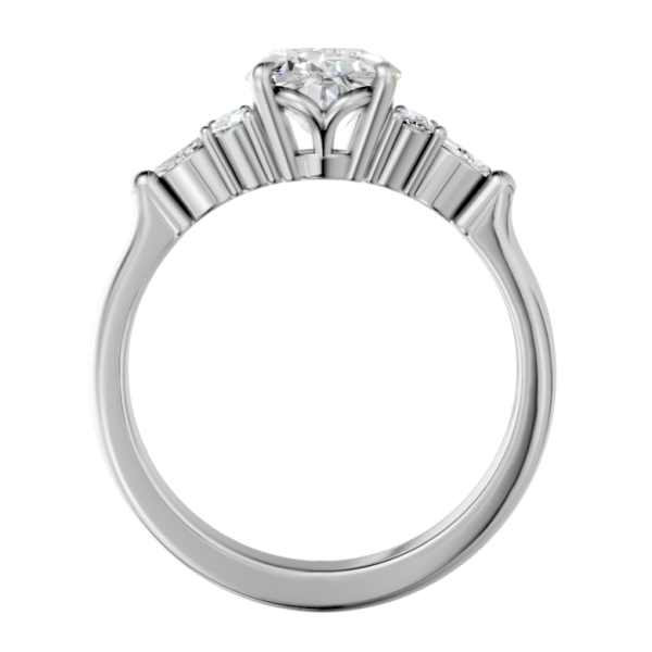 oval-14k white gold|oval-18k white gold| oval-platinum