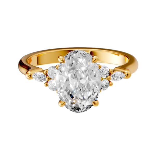 oval-14k yellow gold|oval-18k yellow gold