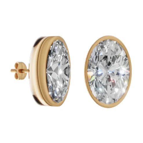 Bezel Set Studs