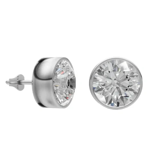 Bezel Set Studs