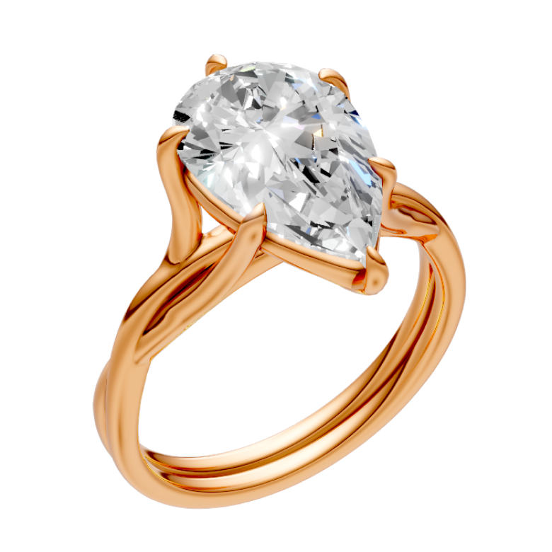 pear-14k rose gold|pear-18k rose gold