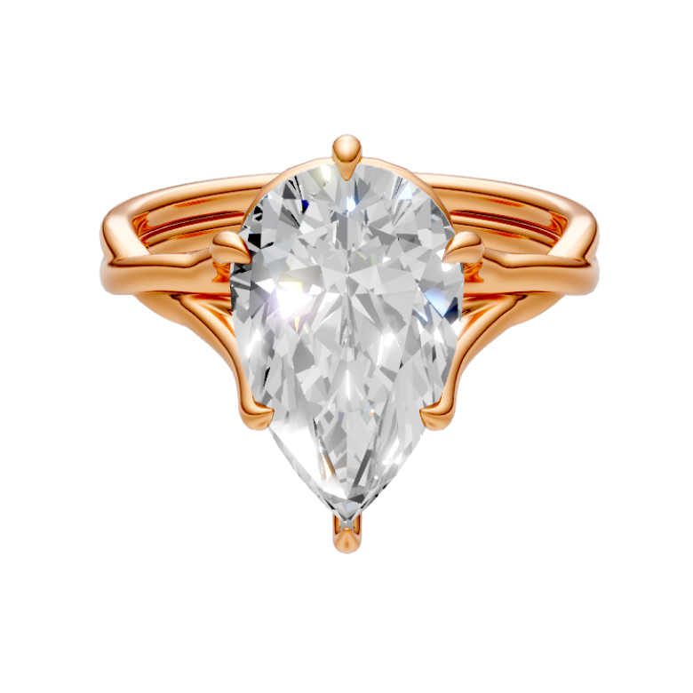 pear-14k rose gold|pear-18k rose gold