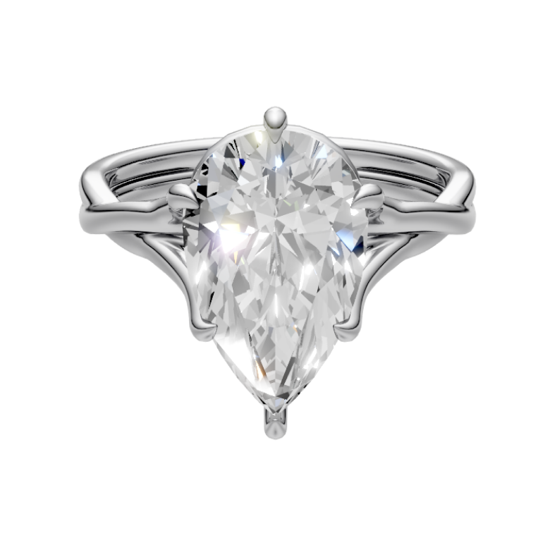 pear-14k white gold|pear-18k white gold| pear-platinum
