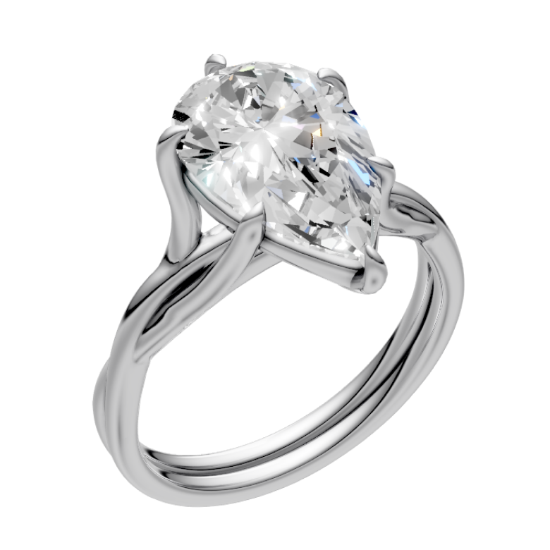 pear-14k white gold|pear-18k white gold| pear-platinum