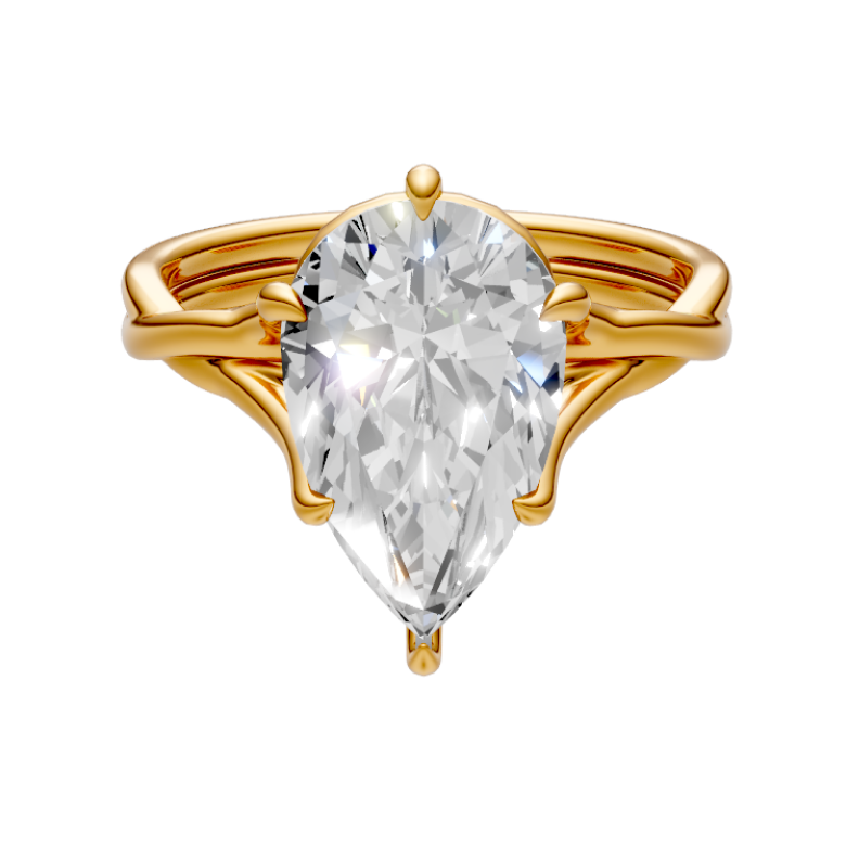 pear-14k yellow gold|pear-18k yellow gold
